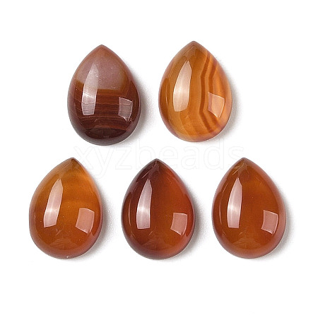 Natural Red Agate Cabochons G-B082-05-1