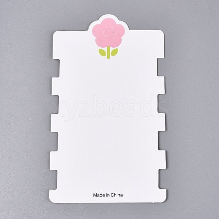 Cardboard Paper Jewelry Display Cards for Hair Ties Storage CDIS-N004-03-1