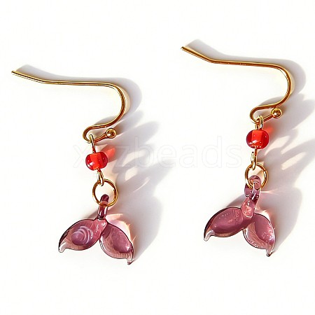 Handmade Lampwork Dangle Earrings WG00CF4-02-1