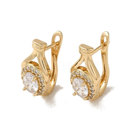 Brass Hoop Earrings EJEW-L271-13KCG-02-1