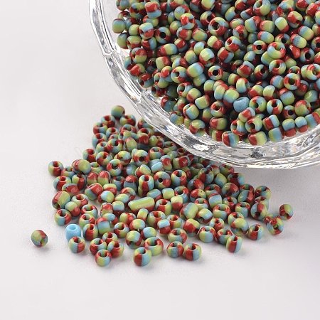 12/0 Opaque Colours Seep Glass Beads LS-SEED-M008-C38-1