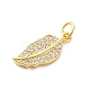 Brass Micro Pave Cubic Zirconia Pendants KK-S510-29G-2