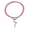 Waxed Cotton Cord Necklace Making LS-MAK-S034-010-3