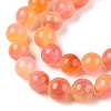 Dyed Natural White Jade Beads Strands G-T138-8mm-210-32-3