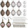 SUNNYCLUE DIY Blank Dome Earrings Making Kit DIY-SC0021-58-1