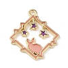 Alloy Enamel Pendant ENAM-Z010-02A-KCG-1