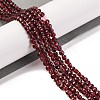 Natural Garnet Beads Strands G-F770-B02-01-2