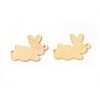 Brass Bunny Links connectors X-KK-F772-14G-1