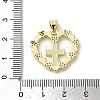 Brass Micro Pave Cubic Zirconia Pendants KK-I708-18A-G-3