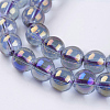 Electroplate Glass Beads Strands GLAA-K025-FR-8mm-A02-3