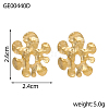 304 Stainless Steel Stud Earrings STAS-OY009-14G-2