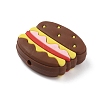 Hamburger Food Grade Eco-Friendly Silicone Beads SIL-WH0012-034C-2