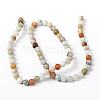 Natural Flower Amazonite Round Bead Strands X-G-D608-8mm-4