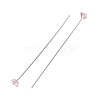 Brass Micro Pave Cubic Zirconia Stud Earring Findings CU-CBA4618-01P-02-2