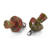 Natural Unakite Pendants G-N0325-10J-3