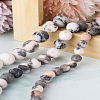 Yilisi 3 Strands 3 Style Natural Zebra Jasper Beads Strands G-YS0001-02-16