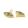 Brass Micro Pave Cubic Zirconia Pendants KK-E068-VF082-3