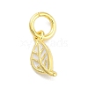 Real 18K Gold Plated Rack Plating Brass Enamel Charms KK-M293-25G-03-1