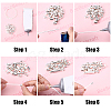 80Pcs 4 Styles Brass Cord Ends KK-BBC0025-66-6