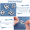 4Pcs 4 Styles 304 Stainless Steel Adjustable Clasps STAS-UN0039-88-5