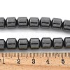 Column Synthetic Non-Magnetic Hematite Beaded Necklaces NJEW-R020-08-5