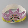 Birthday Crowns Paper Party Hat AJEW-WH0348-129D-1