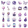 50 Pieces  Dreamlike Purple Cartoon Graffiti Paper Stickers STIC-R001-14-2