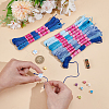 12 Skeins 6-Ply Polycotton(Polyester Cotton) Embroidery Floss DIY-CY0002-94D-3