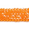 Transparent Electroplate Glass Beads Strands LS-EGLA-A039-T3mm-A23-1