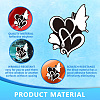 Reflective Vinyl Butterfly Car Stickers STIC-WH0022-004-3