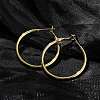 Brass Hoop Earrings EJEW-P300-02G-1