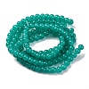 Baking Painted Imitation Jade Glass Round Bead Strands DGLA-XCP0001-22-2