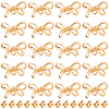 20Pcs Bowknot Brass Stud Earring Findings KK-BBC0028-23-7
