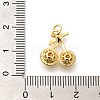 Brass Micro Pave Clear Cubic Zirconia Pendants KK-L225-004G-03-3