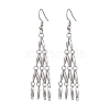 Non-Tarnish 304 Stainless Steel Link Bar Dangle Earrings EJEW-JE05965-02-1