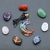 7 Chakra Tumbled Stone & Moon Pendant Necklace Mixed Natural Gemstone Healing Stones Set X1-PW-WG21137-02-2