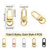   20Pcs 5 Colors Zinc Alloy Swivel Clasps Set PALLOY-PH0001-93-4