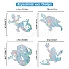 Waterproof PVC Colored Laser Stained Window Film Adhesive Stickers DIY-WH0256-032-2
