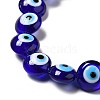 Handmade Evil Eye Lampwork Beads Strands LAMP-E030-03C-3