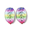 Rainbow Color Printed Iron Pendants RN-CBA3547-02D-1
