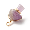 Natural Amethyst Pendants PALLOY-JF01134-05-3