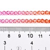 Gradient Color Baking Painted Glass Bead Strands DGLA-A039-T6mm-A04-5