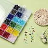 18 Colors Electroplate Glass Beads EGLA-X0006-03B-4mm-6