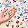 50Pcs Tree of Life Printed Half Round/Dome Glass Cabochons GGLA-SZ0001-27-6