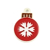 Christmas Theme Spray Painted Alloy Enamel Pendants ENAM-Z020-01I-2