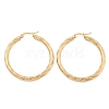 304 Stainless Steel Hoop Earrings EJEW-H322-17G-2