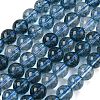 Dyed Round Natural Crackle Quartz Beads Strands G-K084-8mm-03A-2