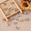 Rhombus Alloy Charms ZIRC-CD0001-02-14