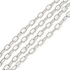 Anti-Tarnish Rhodium Plated 925 Sterling Silver Cable Chains STER-F052-14P-1