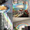16 Sheets 8 Styles Waterproof PVC Colored Laser Stained Window Film Static Stickers DIY-WH0314-071-5